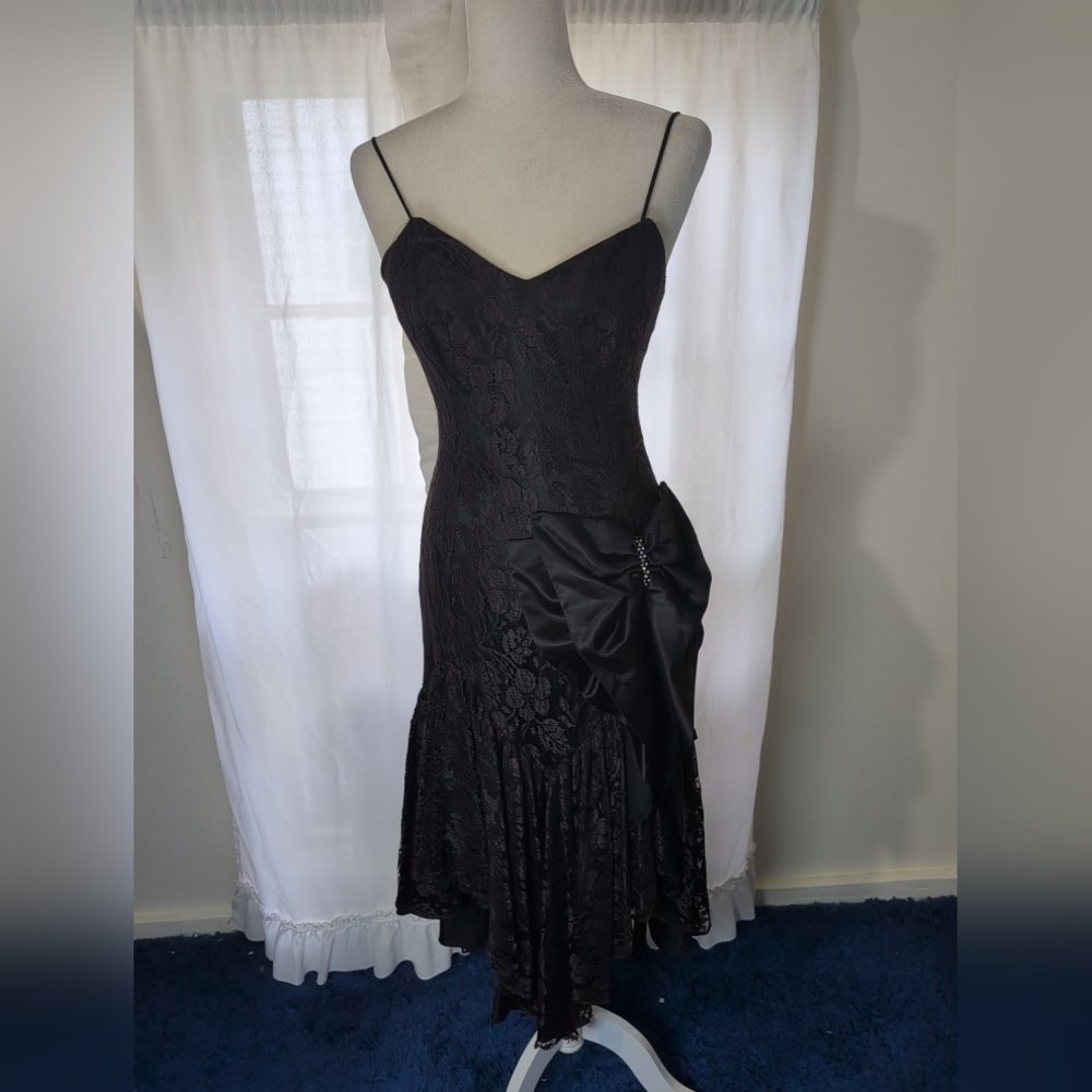 VTG Womens Dress 2‎ blk/purple Whimseygoth Dark Romantic Dark Fairy Whimsical